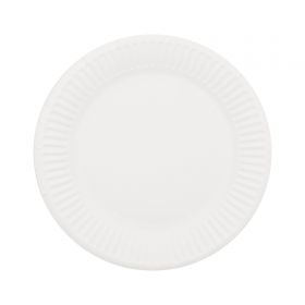 Farfurii din carton alb SAFIR, 18 cm, 25 buc/set