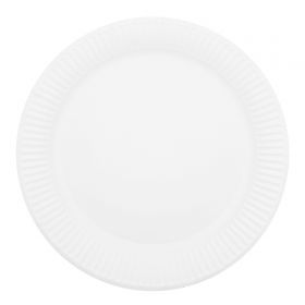 Farfurii din carton alb SAFIR, 23 cm, 25 buc/set