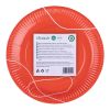 Farfurii din carton biodegradabil, BIODECK Bio, 22 cm, 12 buc/set
