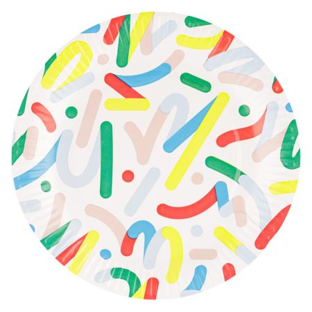 Farfurii din carton biodegradabil, BIODECK Bio Artwork, 22 cm