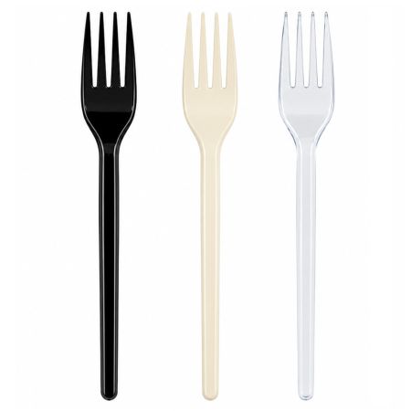 Furculite plastic PS SAFIR, 50 buc/set