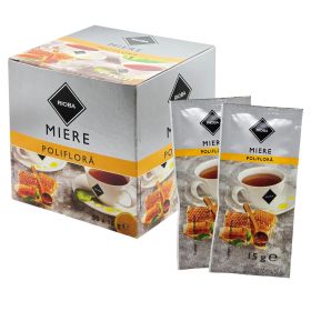 Miere poliflora la plic, 15 g, RIOBA, 50 buc/cutie