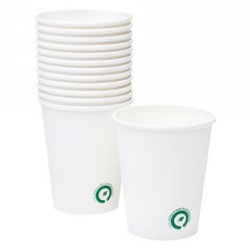 Pahare carton biodegradabil BIODECK, 220 ml, 50 buc/set