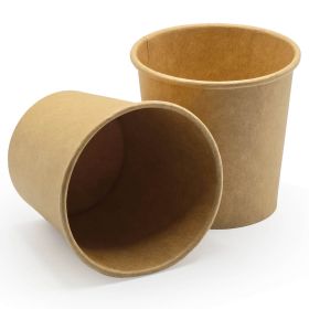 Pahare carton cafea 180 ml, 7 oz, SAFIR Kraft, 50 buc/set