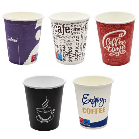 Pahare carton pentru cafea 240 ml, 8 oz, 50 buc/set