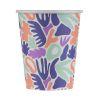 Pahare carton biodegradabil BIODECK Bio Artwork, 240 ml, 25 buc/set