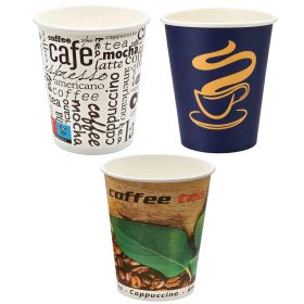 Pahare carton cafea 180 ml, 7 oz, SAFIR Color, 50 buc/set