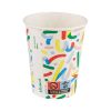 Pahare carton cafea BIODECK Artwork, 240 ml, 8 oz, 12 buc/set