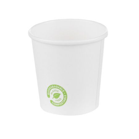 Pahare carton Zero Plastic, BIODECK, 180 ml, 50 buc/set