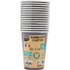 Pahare carton biodegradabil PRO NAPPE, 200 ml, 15 buc/set