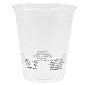 Pahare transparente rPET, 95 mm, BIODECK, 300 ml, 50 buc/set