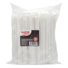 Palete cafea lemn, SAFIR, 14 cm, 250 buc/set