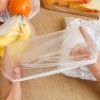 Pungi alimentare cu elastic tip capac, de unica folosinta, 200 buc/set