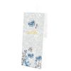 Punga cadou din plastic, 13.5x8.5x33 cm, SPREE Blue Flowers 75332