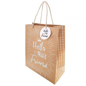 Punga cadou din hartie, 26x12x32 cm, SPREE Everyday Kraft
