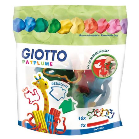 Accesorii plastilina GIOTTO Patplume, 17 buc/set