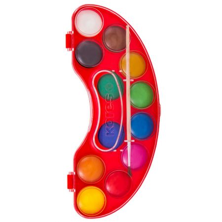 Acuarele non-toxice 12 culori/set KORES