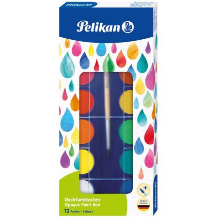 Acuarele pentru pictura PELIKAN, 12 culori/set 