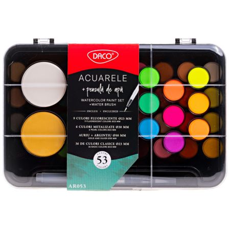 Set acuarele si pensula cu rezervor