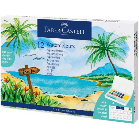 Acuarele 24 culori FABER-CASTELL Creative Studio