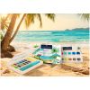 Acuarele si pensula cu rezervor, 12 culori/set, FABER-CASTELL Creative Studio Tropical, FC169714