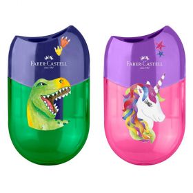 Ascutitoare dubla cu container FABER-CASTELL