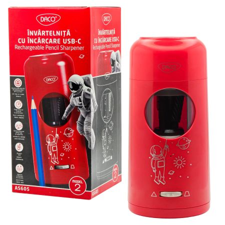 Ascutitoare electrica reincarcabila USB, DACO AS605