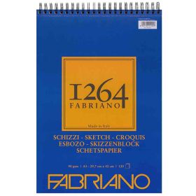 Bloc de desen si schite A3, cu spirala, 90 g, FABRIANO Sketch, 120 file
