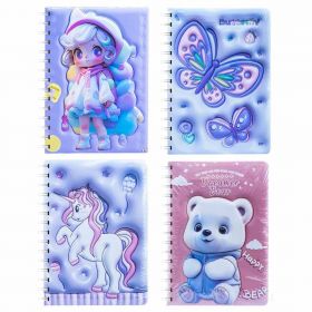 Carnet cu modele 3D, cu spira, 80 file