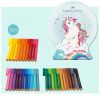 Carioci 33 culori/set FABER-CASTELL Connector Unicorn, FC155544