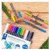 Markere pensula cu 2 capete acuarela, 18 culori/set STAEDTLER Watercolour