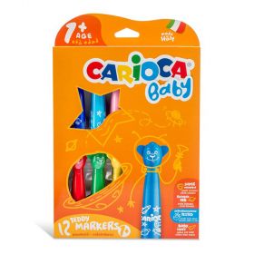 Carioci lavabile 12 culori/set CARIOCA Baby 1 Teddy