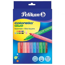 Carioci cu 2 capete PELIKAN Colorella Duo, 10+2 culori/set