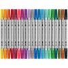 Carioci cu 2 capete si sclipici, 20 culori/set FABER-CASTELL Glitter, FC151108
