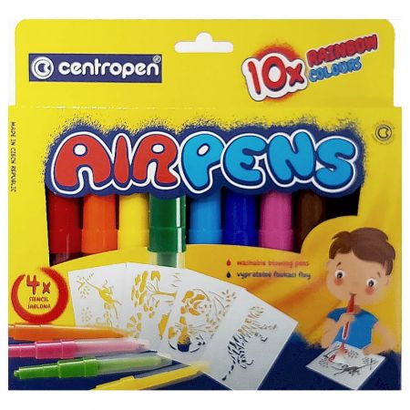 Carioci suflat CENTROPEN Air Pens, 14 piese