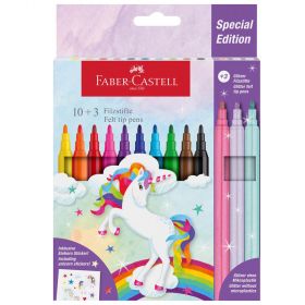 Carioci 10 + 3 culori/set FABER-CASTELL Unicorn, FC554213