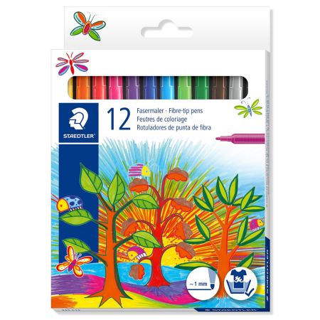 Carioci STAEDTLER, 12 culori/set