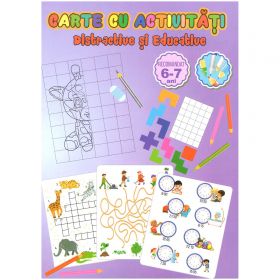 Carte de activitati, A4, Distractive si Educative, 6-7 ani