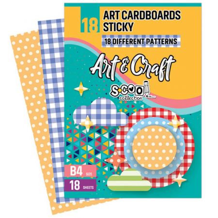 Hartie autocolanta, cu model S-COOL Art Sticky, 18 file/set