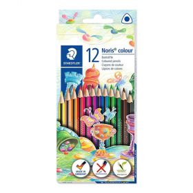 Creioane colorate triunghiulare 12 culori/set STAEDTLER Noris
