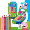Creioane colorate groase STAEDTLER Noris Junior Peppa Pig, 6 culori/set