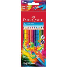 Creioane colorate triunghiulare, 12 buc/set FABER-CASTELL FC116512