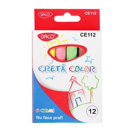 Creta colorata Daco, 12 buc/set