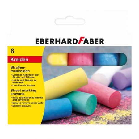 Creta colorata asfalt 6 buc/cutie Eberhard Faber