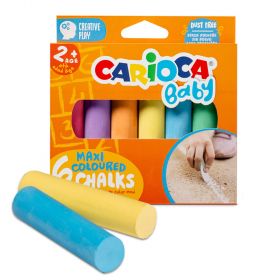Creta colorata jumbo CARIOCA Baby, 6 buc/cutie