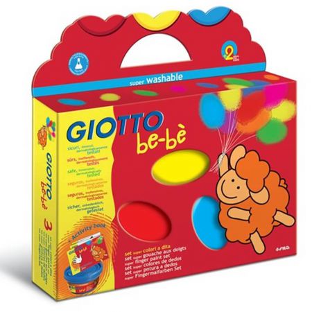 Culori pictura cu degete GIOTTO Be-be, 3 buc/set