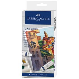 Culori ulei, 9 ml, FABER-CASTELL, 12 tuburi/set