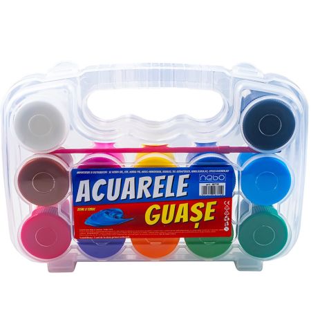 Guase pictura NEBO, 12 culori/set