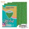 Hartie gumata, cu sclipici, A4, S-COOL Foam Glitter, 10 buc/set