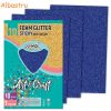 Hartie gumata, autoadeziva, cu sclipici, A4, S-COOL Foam Glitter Sticky, 10 buc/set